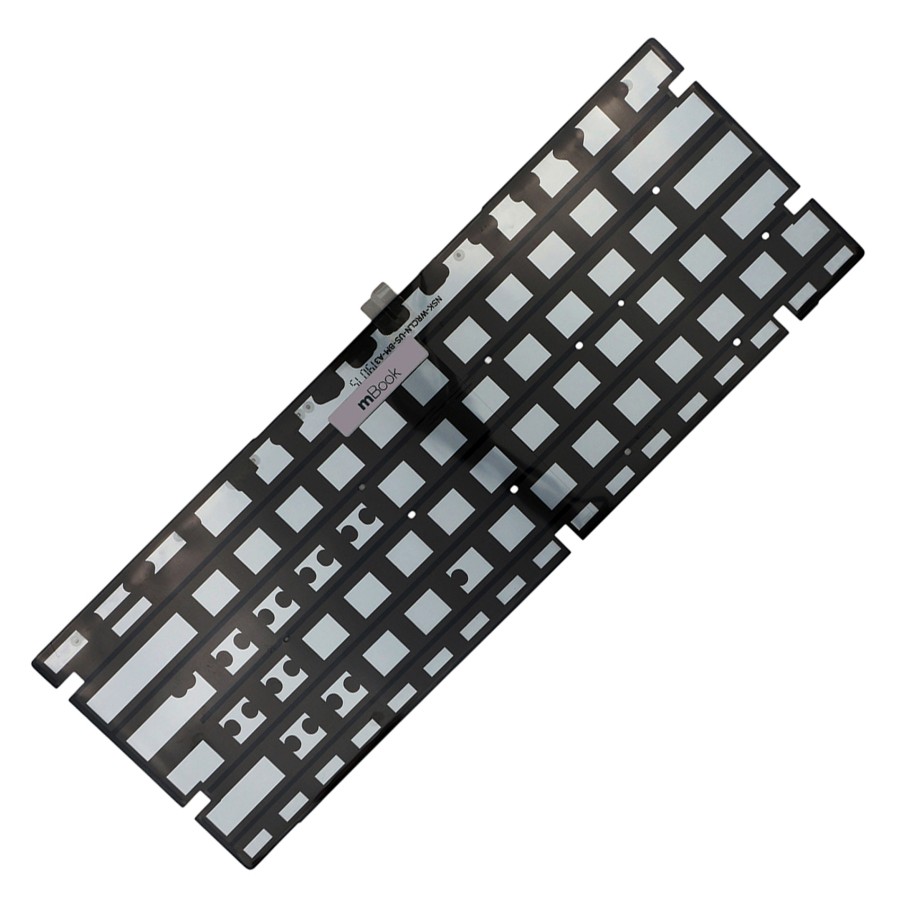Teclado Compatível com 9z.nfkbn.c01 Prata US Led, 