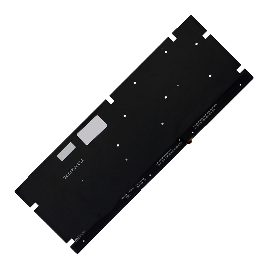 Teclado Compatível com 9z.nfkbn.c01 Prata US Led, 