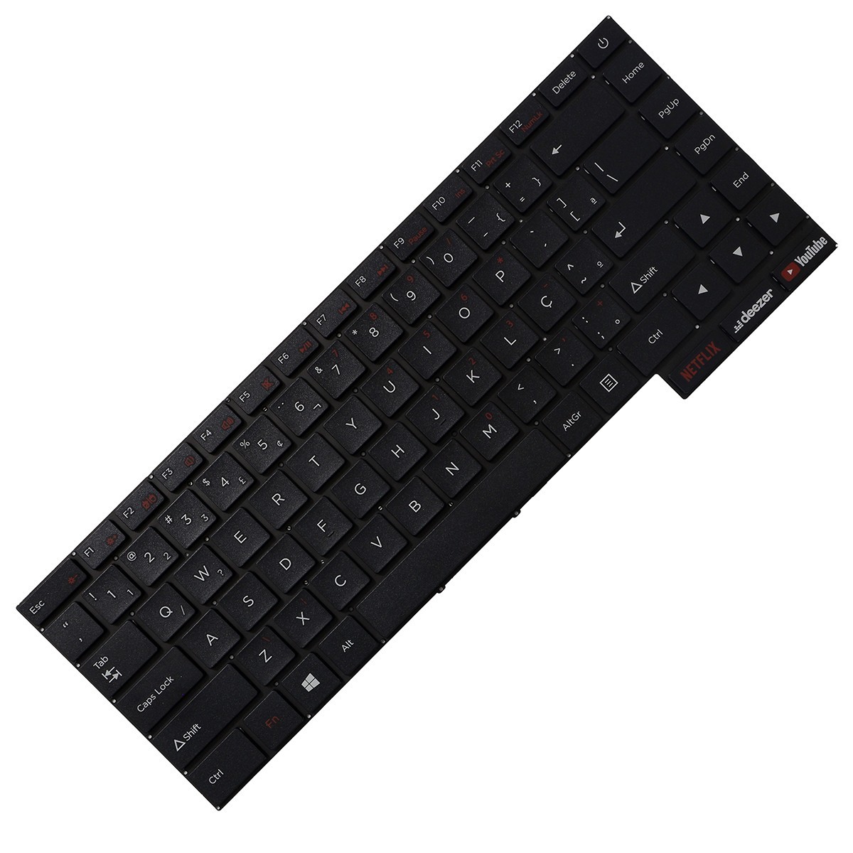 Teclado para Positivo 98-0057A-WX03-001BR Com Botão Netflix, 