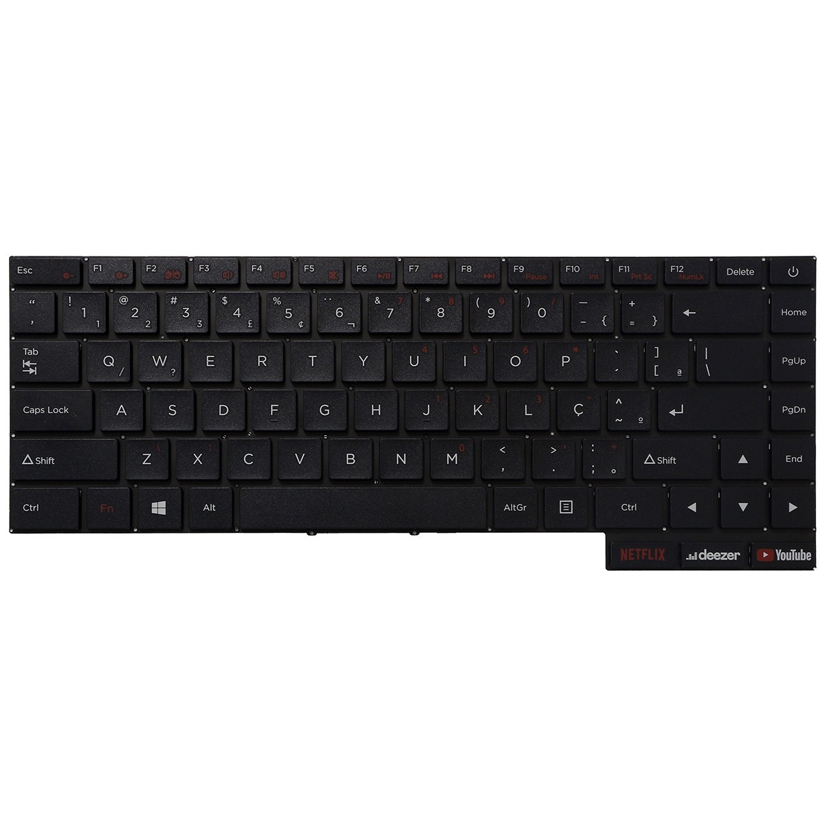 Teclado para Positivo 98-0057A-WX03-001BR Com Botão Netflix, 