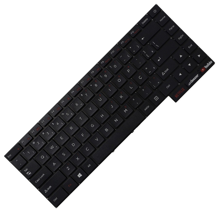 Teclado para Positivo SCDY-315-18 XK Com Botão Netflix, 