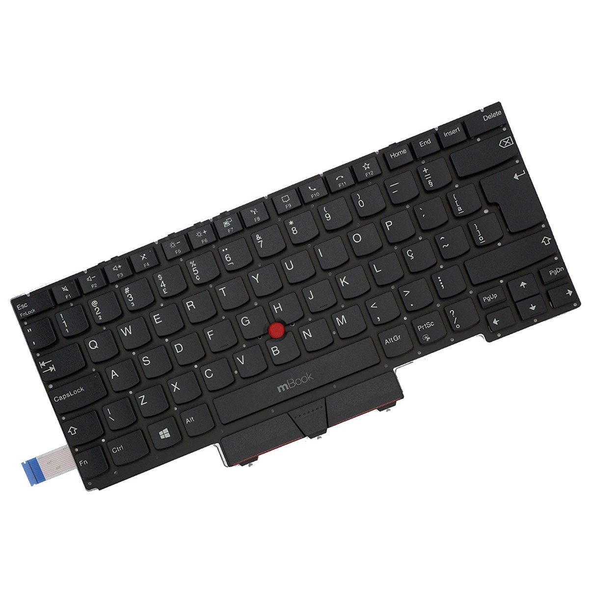 Teclado para Lenovo compatível com sn20u63636 ABNT BR Ç
