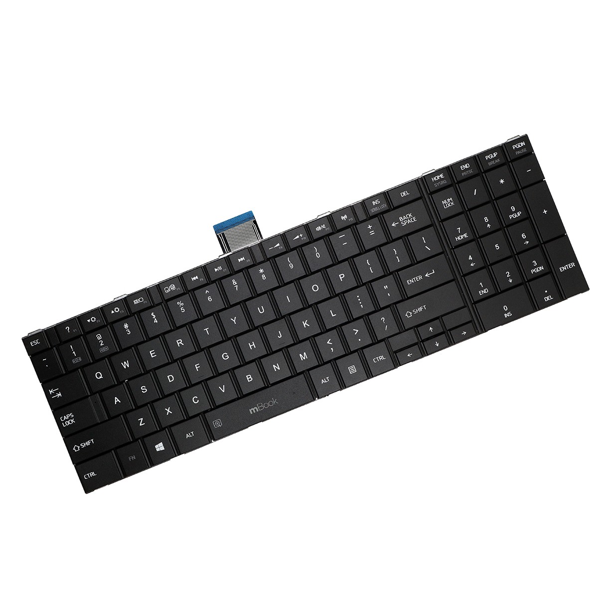Teclado para Toshiba Satellite C55-a C55-a5302 C55-a5100 Preto