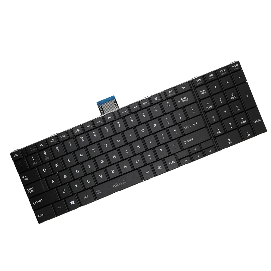 Teclado para Toshiba Satellite C55-a C55-a5302 C55-a5100 Preto