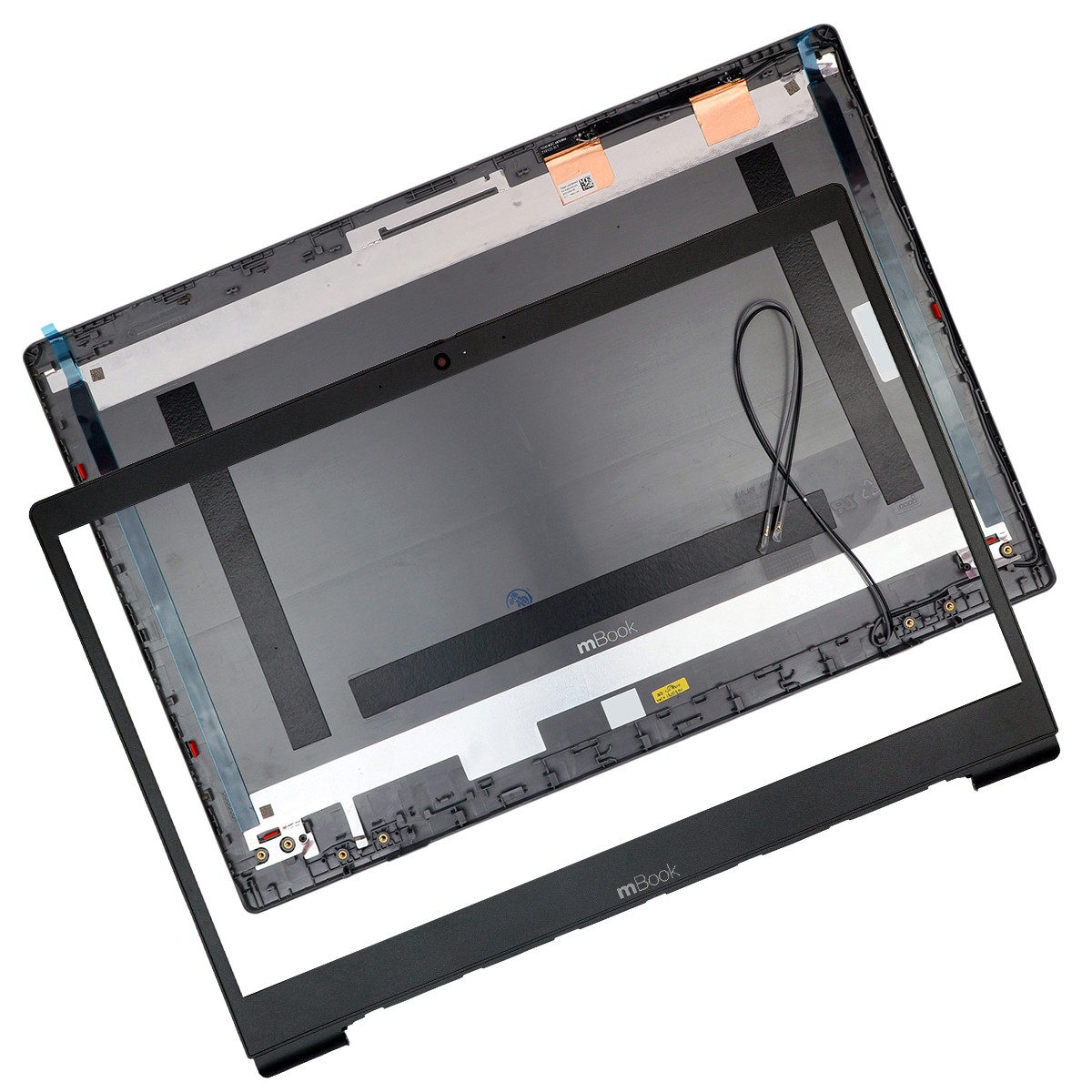 Carcaça Tampa Traseira e Moldura para Lenovo IdeaPad V15 G1, 