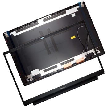 Carcaça Tampa Traseira e Moldura para Lenovo V15 G2-IJL 82QY, 