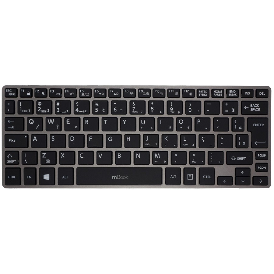 Teclado para Toshiba compatível com part number 9Z.NAJBN.001, 