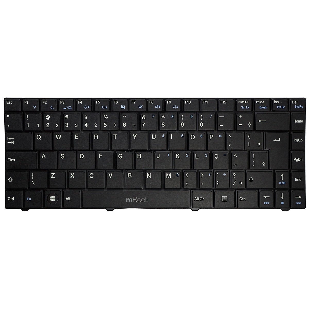 Teclado para notebook compatível com MP-09N78PA-C581W, 