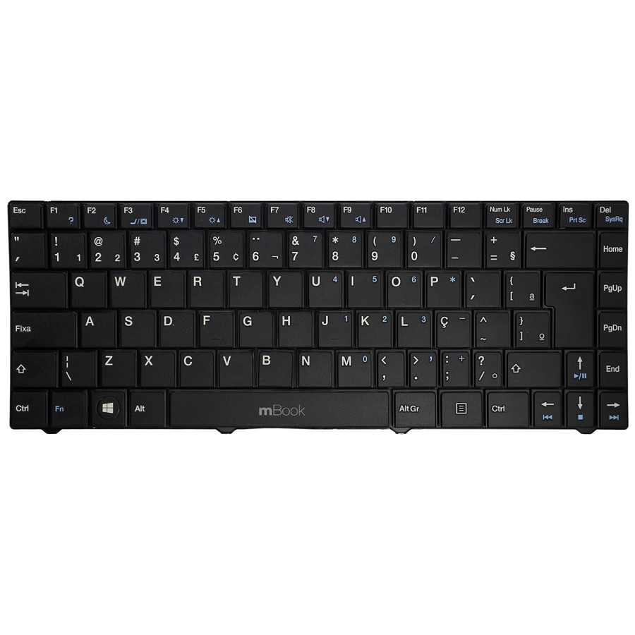 Teclado para Itautec Infoway compatível com MP-09P88PA-C58, 