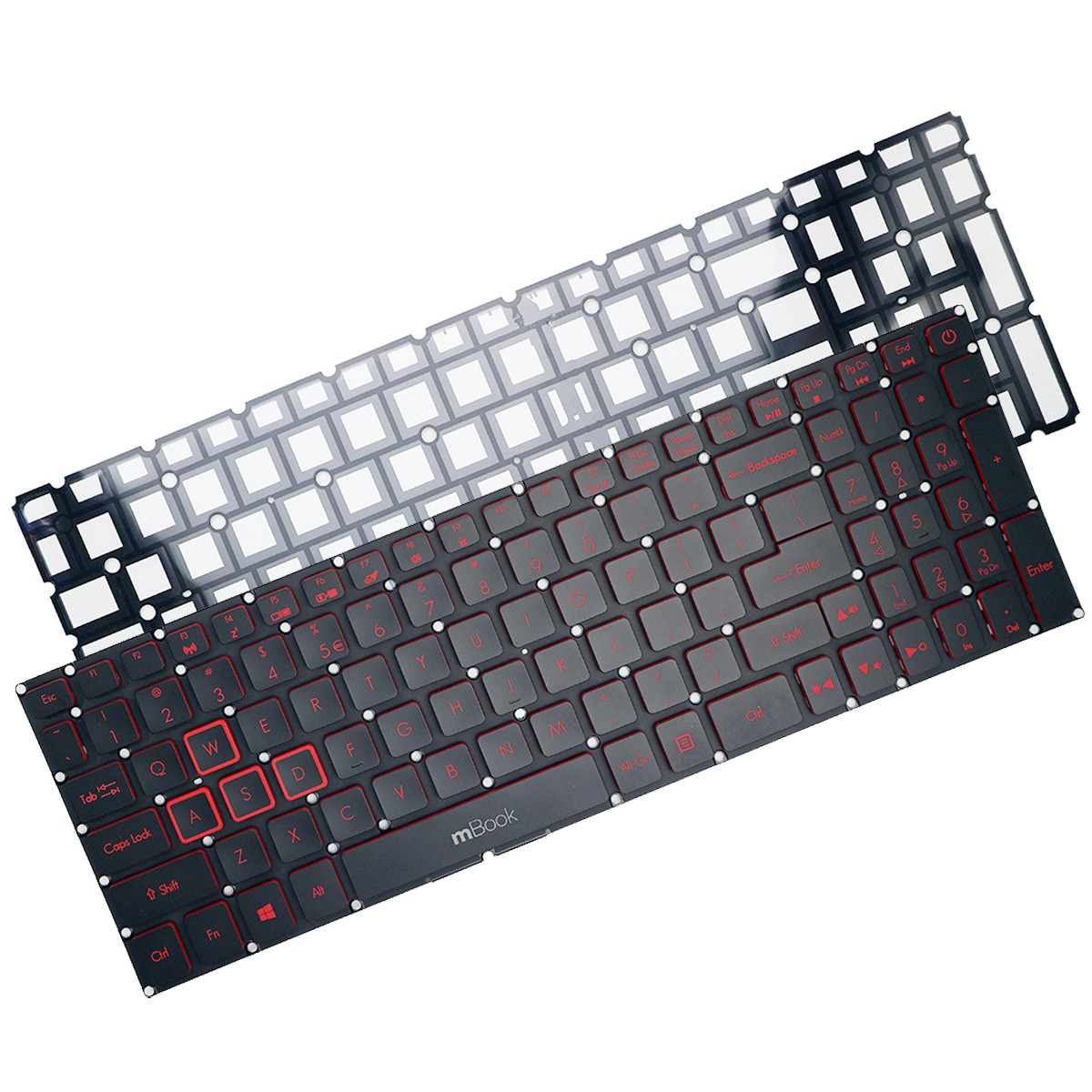 Teclado para Acer Nitro An515-51-78c6 An515-52 An515-53-53u7, 