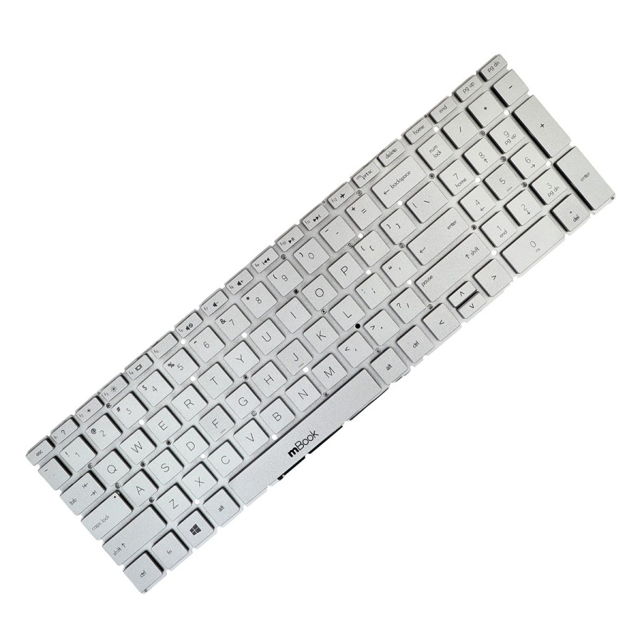 Teclado Hp 15-dy1044nr Silver Us Original, 