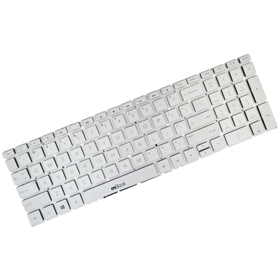 Teclado Hp 15-dy1044nr Silver Us Original, 