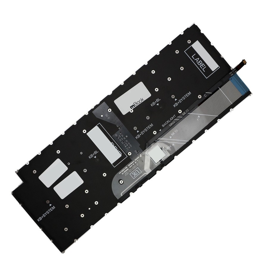 Teclado para Dell 490.0my07.bl0e Cinza BR LED, 