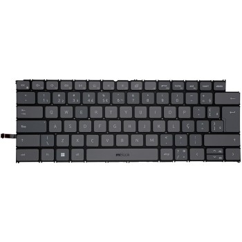Teclado para Dell 490.0my07.bl0e Cinza BR LED, 