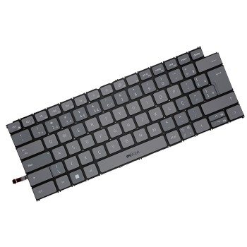 Teclado para Dell 490.0my07.bl0e Cinza BR LED, 