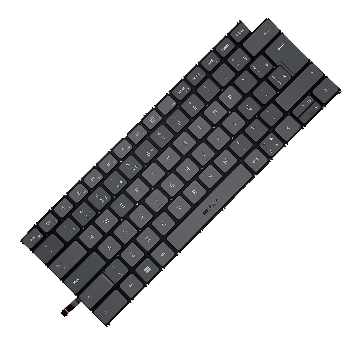 Teclado compatível Dell PN sg-a5720-21a Cinza BR LED, 