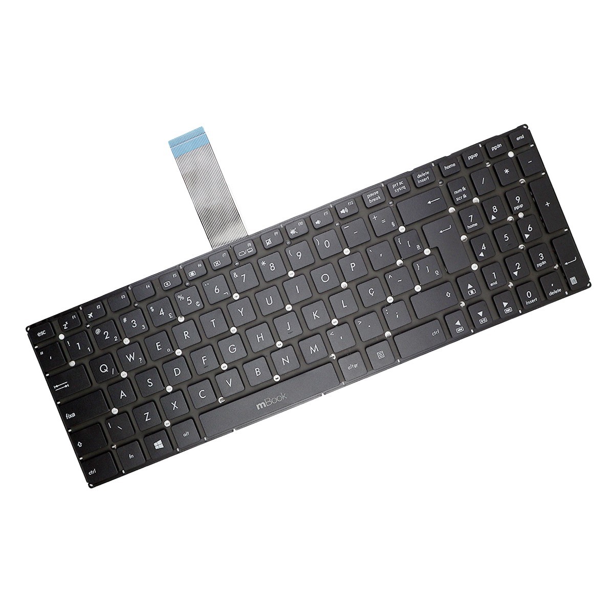Teclado Asus K550 K550c R513 X550c X550l X552 X552c Br Com Ç, Teclado Asus K550 K550c R513 X550c X550l X552 X552c Br Com Ç,