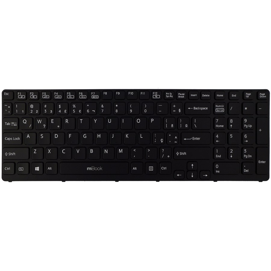 Teclado para Sony Vaio 1-491-560-11 BR com LED, 