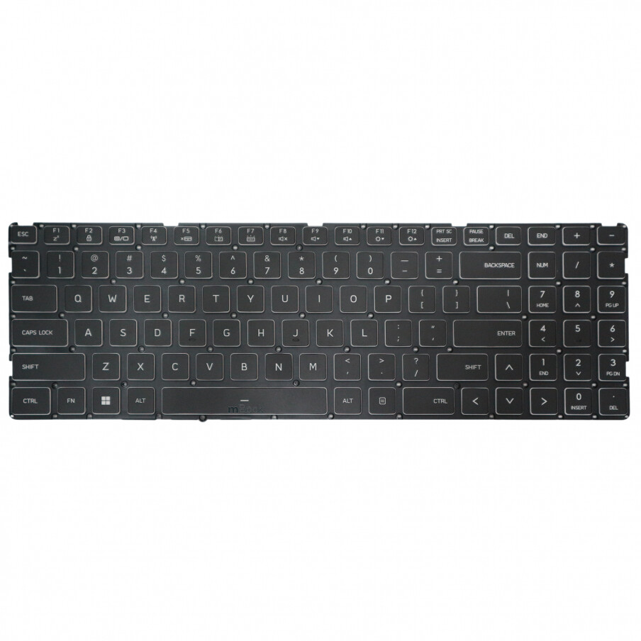 Teclado compatível GWTN156-2BK com Backlit US, 