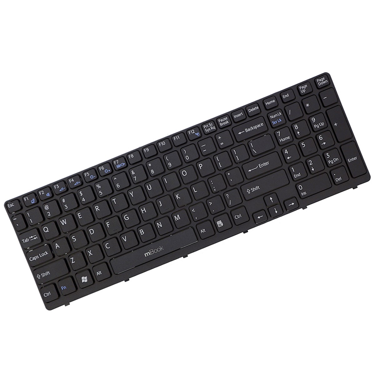 Teclado para Sony Vaio Sve151j13l Sve151j11l Preto C Frame, 