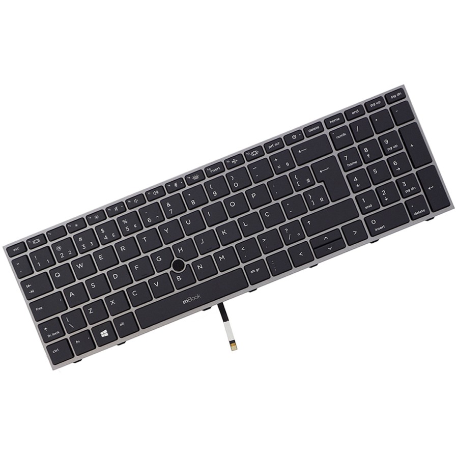 Teclado para HP ZBook Fury 15 G7 BR Com LED, 