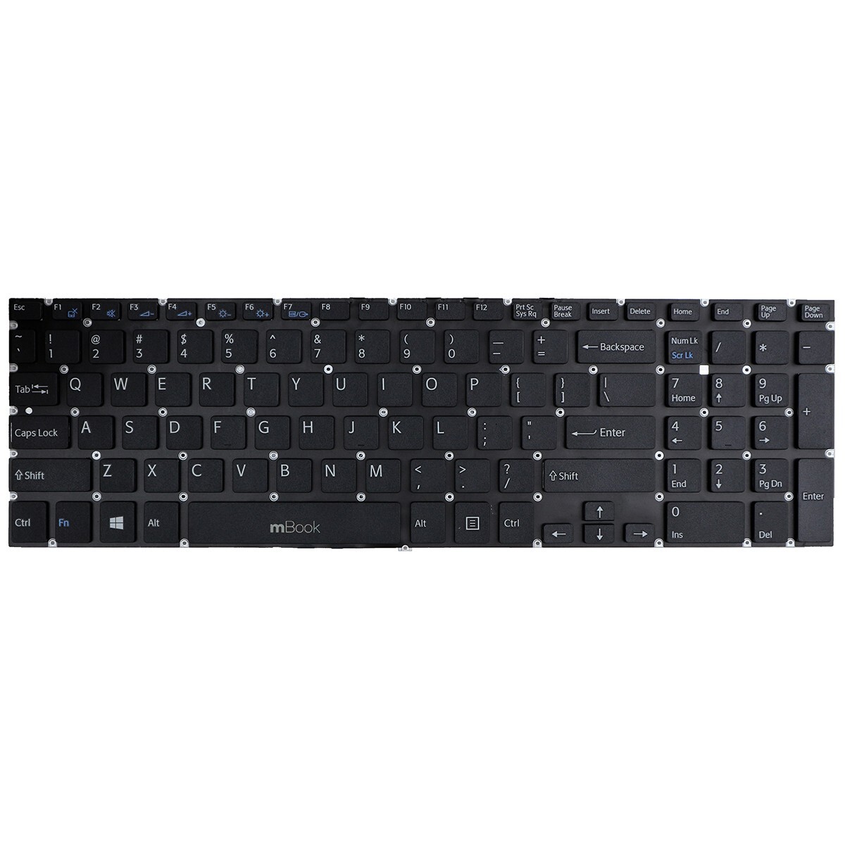 Teclado p Vaio 149239531us 9z.naebq.01d Aehk9r001103a Us BLK, 