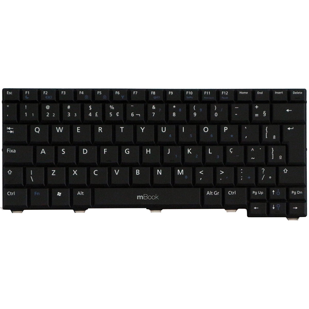 Teclado Latitude 2100 2110 2120 Nw3xm V115646br1 BR com Ç, 