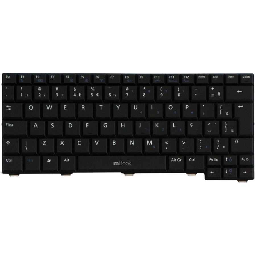 Teclado Latitude 2100 2110 2120 Nw3xm V115646br1 BR com Ç, 