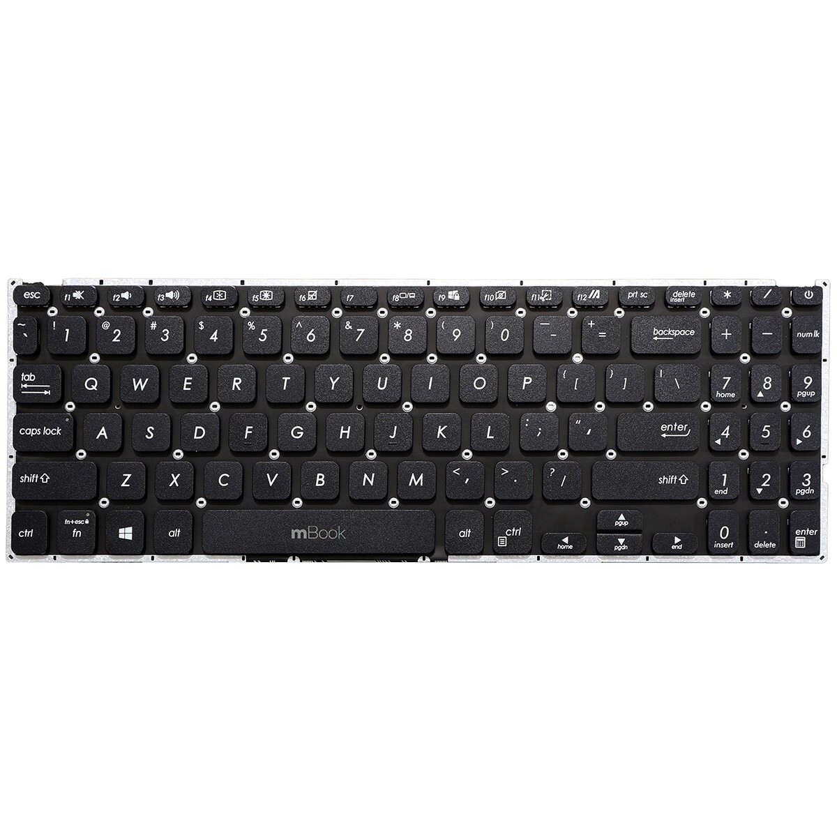Teclado para Asus M515ua R515l Layout Us Cor Preta, 