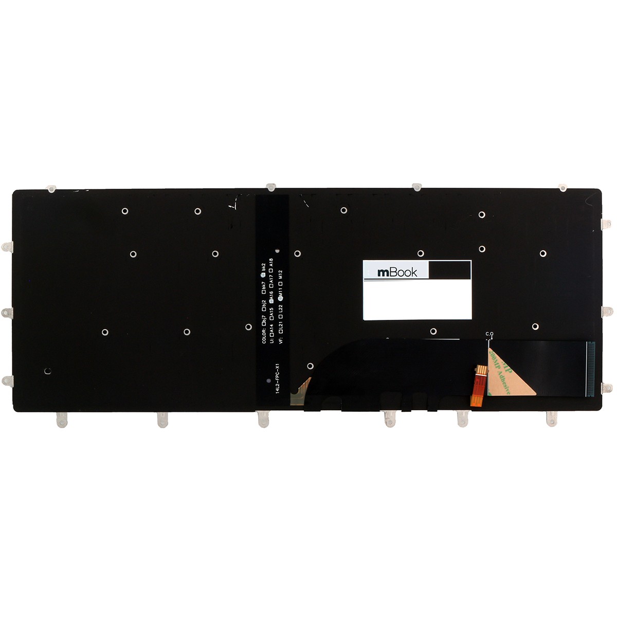 Teclado P Notebook para Dell Inspiron 15-7558 P55f Com Leds, 