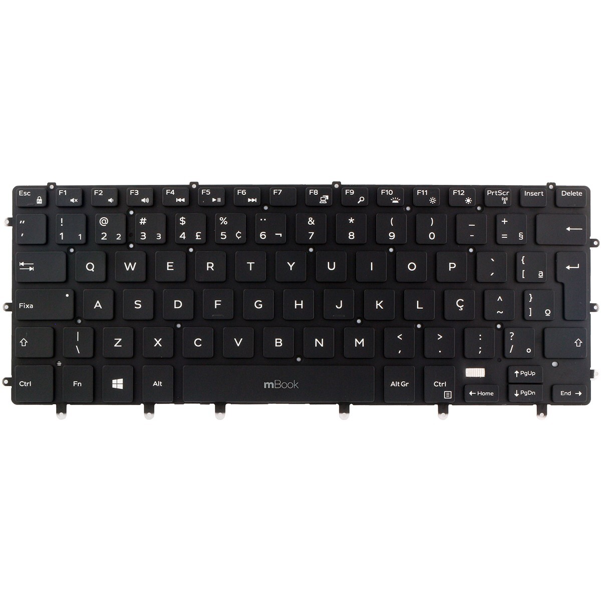 Teclado Dell Inspiron 7568 Xps 15-9550-d1828t BR Ç com led, 