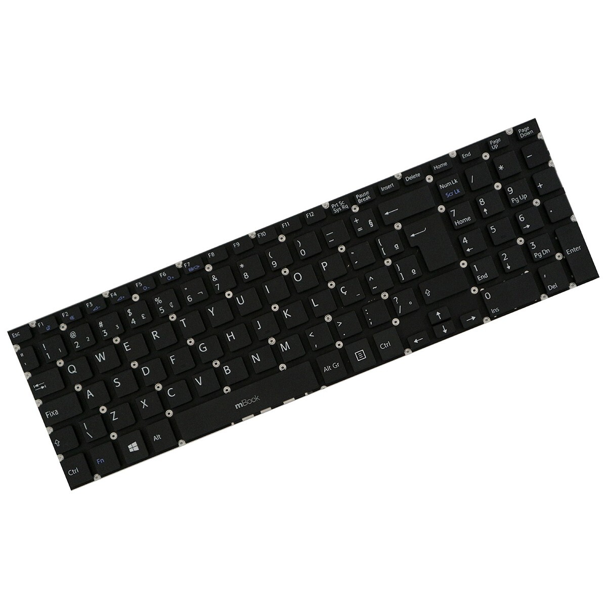 Teclado Notebook para Sony Vaio Svf15328cxw Preto Br Com Ç, 