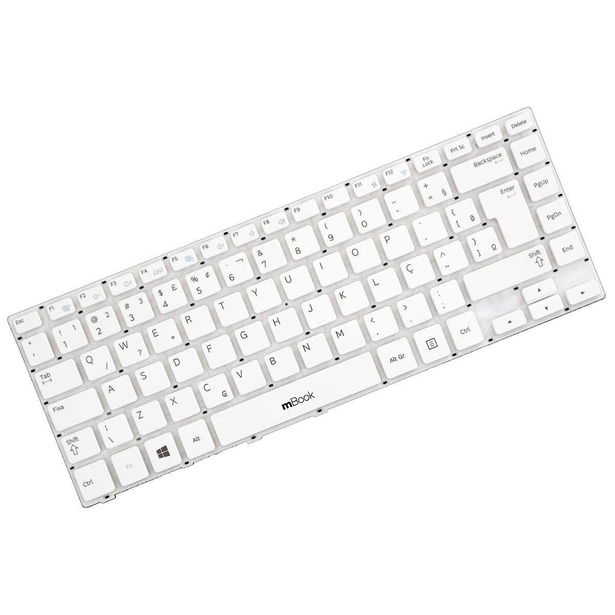 Teclado Notebook para Samsung Sg-58600-40a Br Com Ç Branco, 