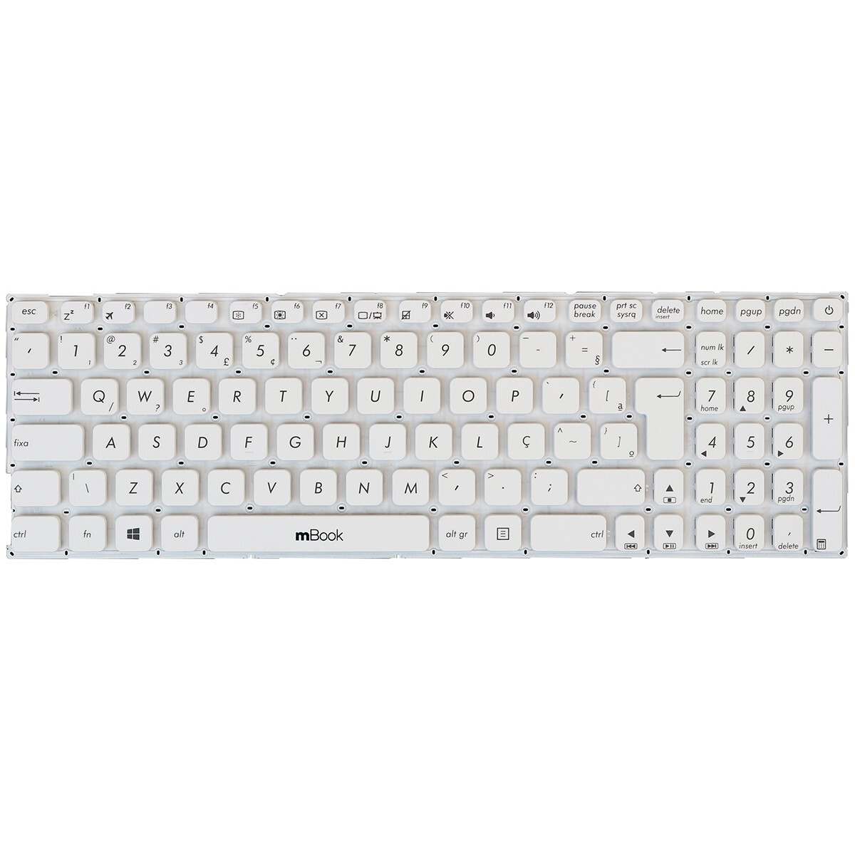 Teclado para Asus R541u R541sa R541uv X541l Branco, 