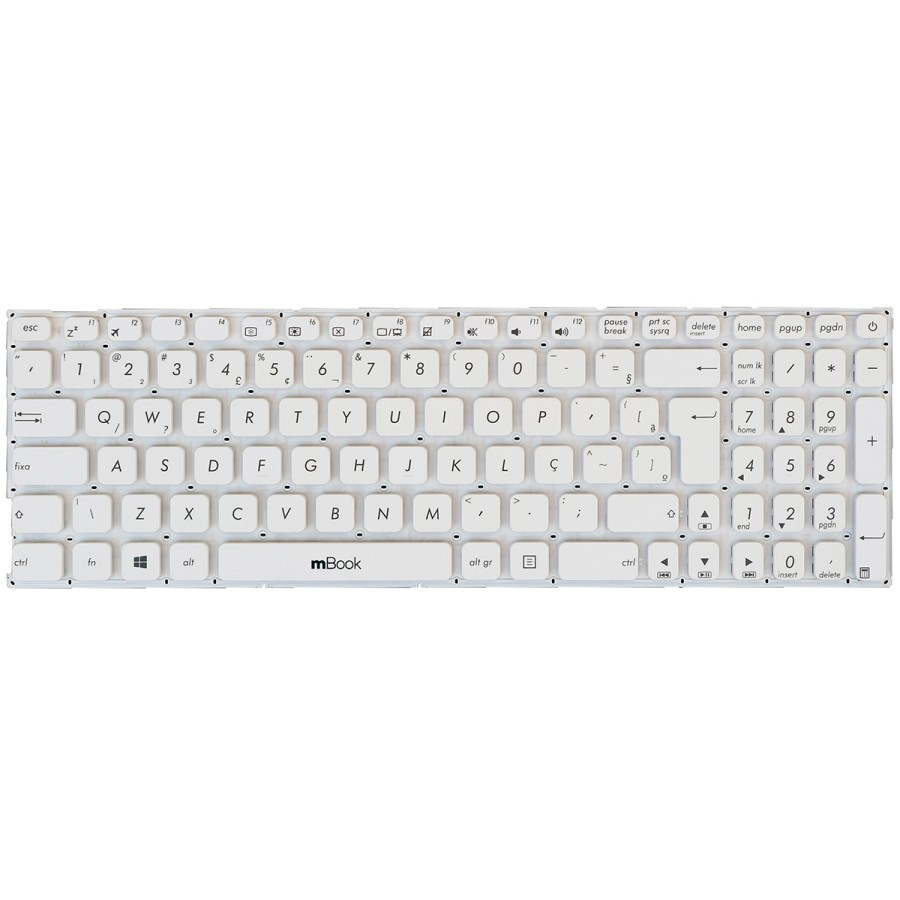 Teclado para Asus R541u R541sa R541uv X541l Branco, 