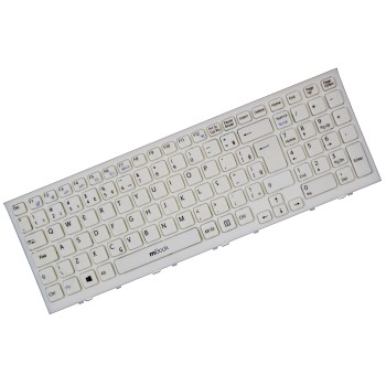 Teclado Sony Vaio Pcg-71811m Ç Branco Br Com Ç Com Frame, 