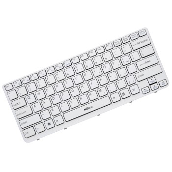 Teclado Pro para Sony Vaio Sve14128ch Branco Layout Us, 