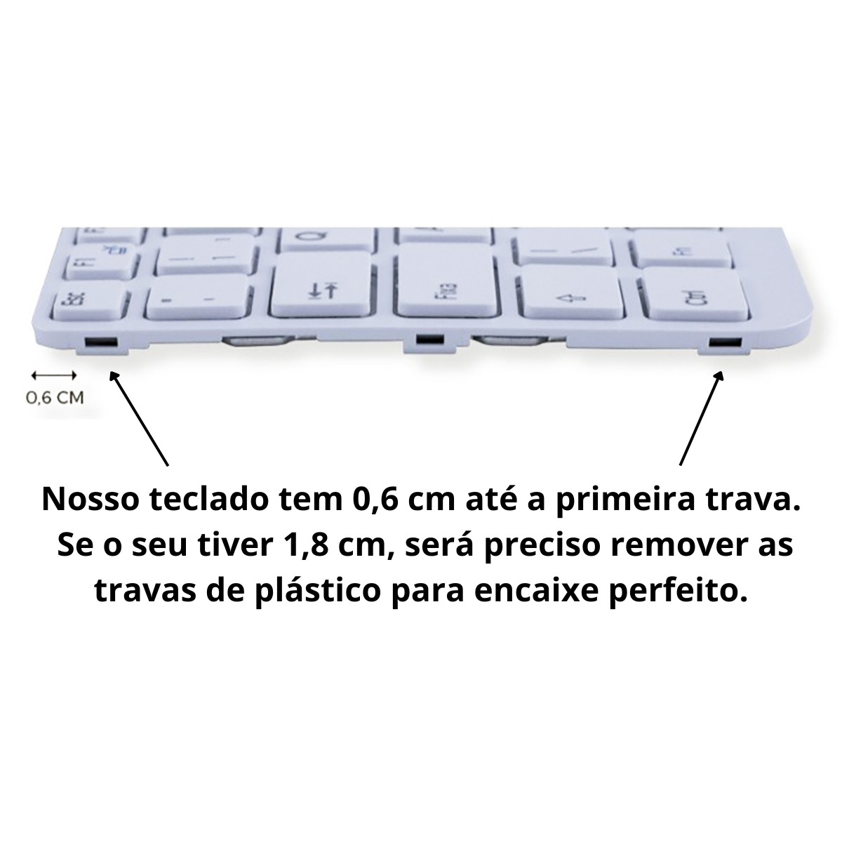 Teclado Pro para Sony Vaio Sve14128ch Branco Layout Us, 