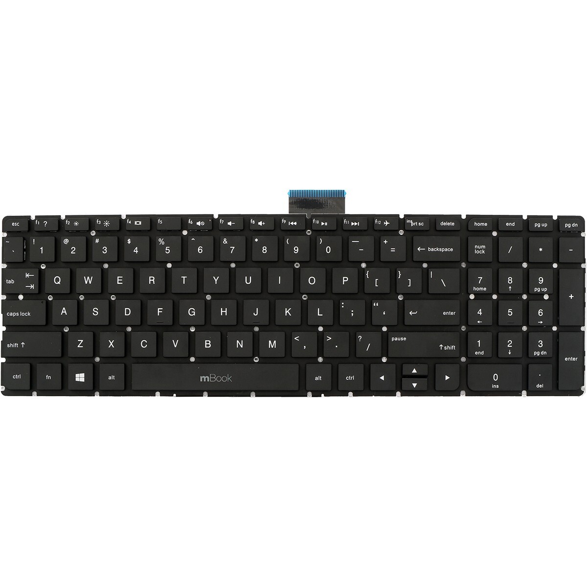 Teclado para ASUS E410M BR ABNT2 Preto, 