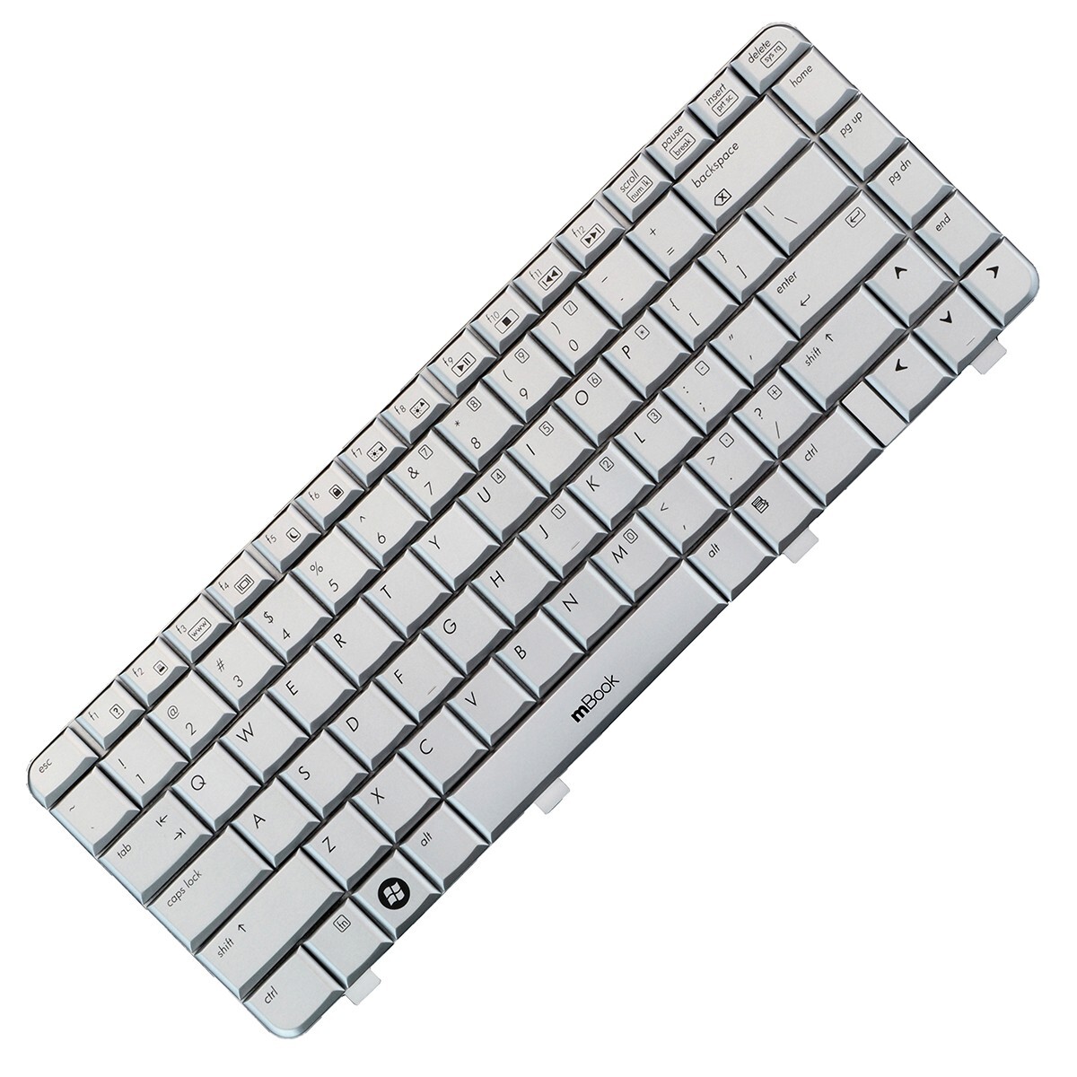 Teclado para HP Dv4-1200 Dv4-1300 Dv4-1400 Prata, 