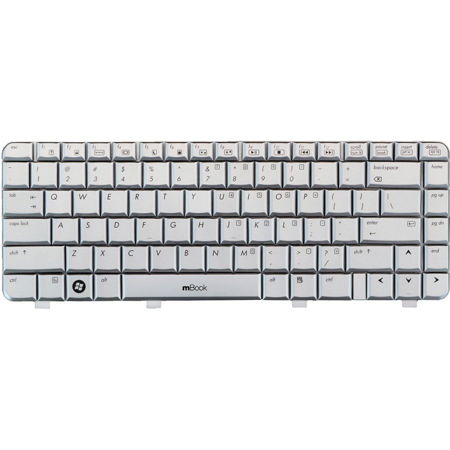 Teclado para HP Dv4-1200 Dv4-1300 Dv4-1400 Prata, 
