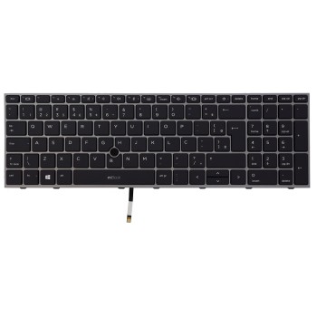 Teclado compatível com HP PK132WW1B00 Com LED BR, 