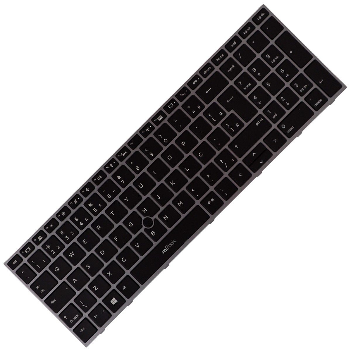 Teclado compatível com HP L12765-001 Br com Led e Stick, 