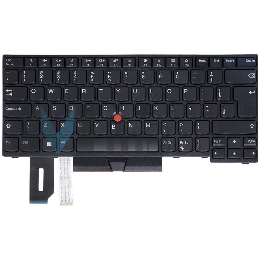 Teclado compatível com Lenovo 5M10Z41159 BR ABNT2, 