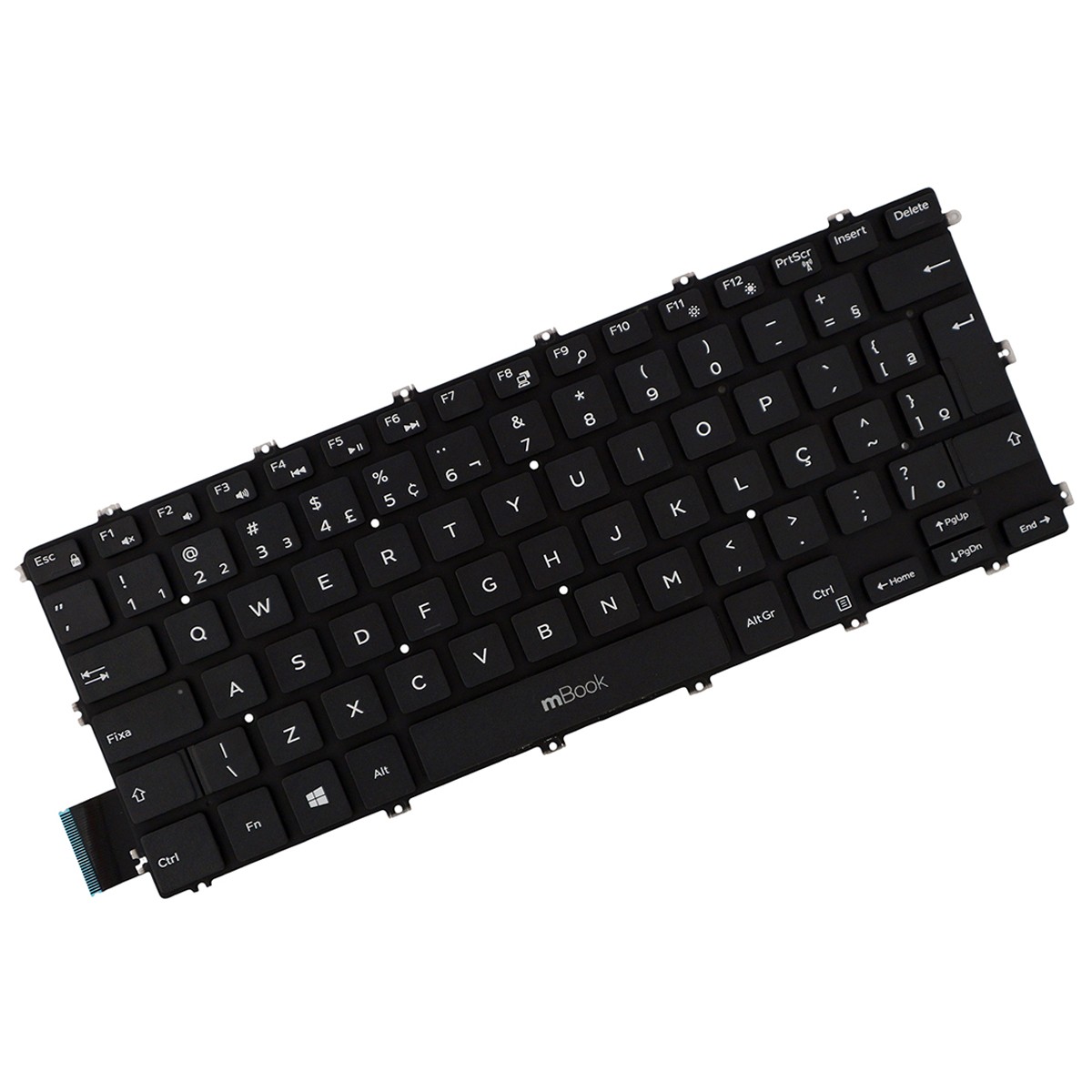 Teclado compatível com Dell 0VGR8N ABNT BR Ç, 