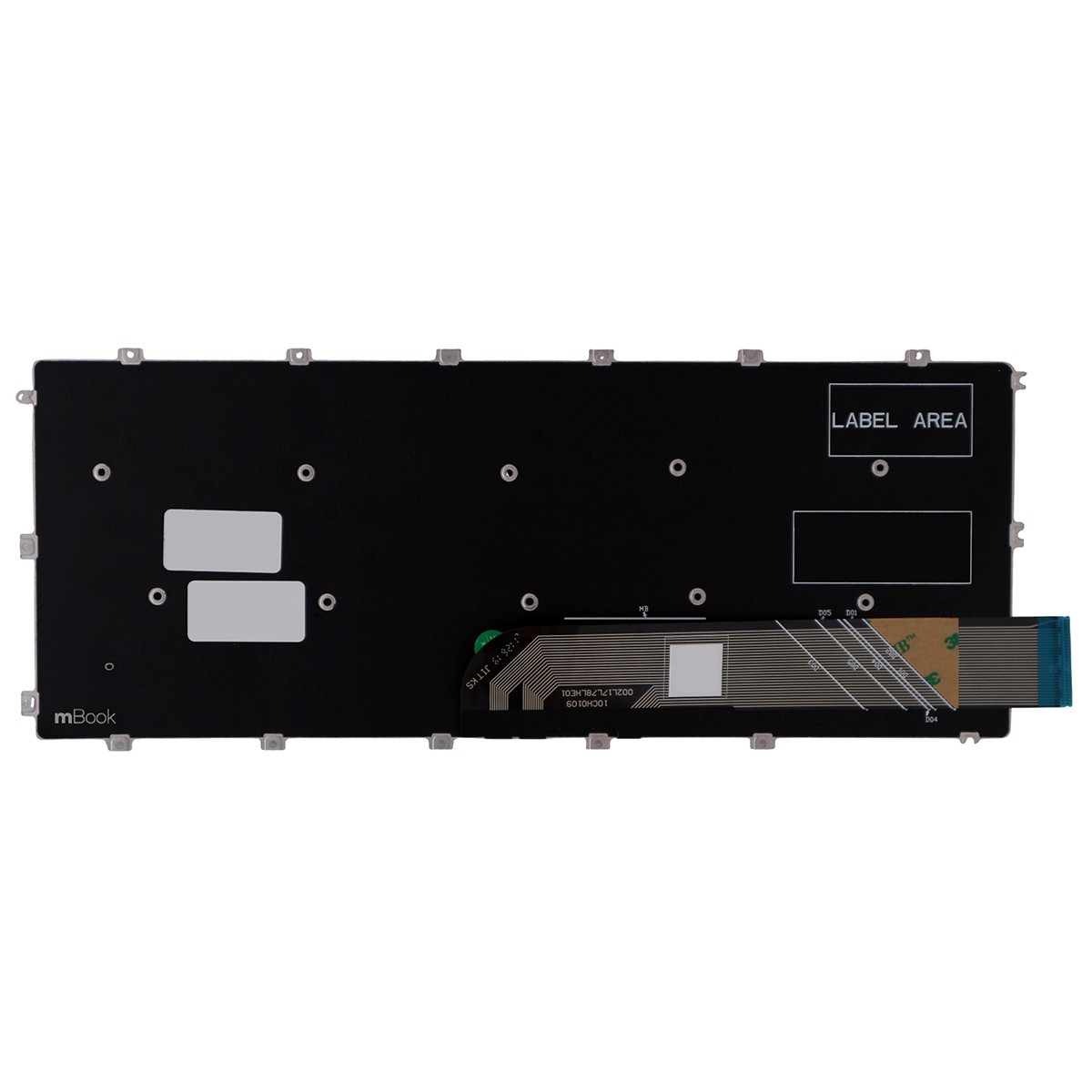 Teclado compatível com Dell 0JWPXC ABNT BR Ç, 