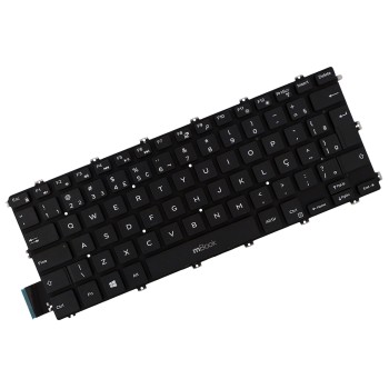 Teclado compatível com Dell 0JWPXC ABNT BR Ç, 