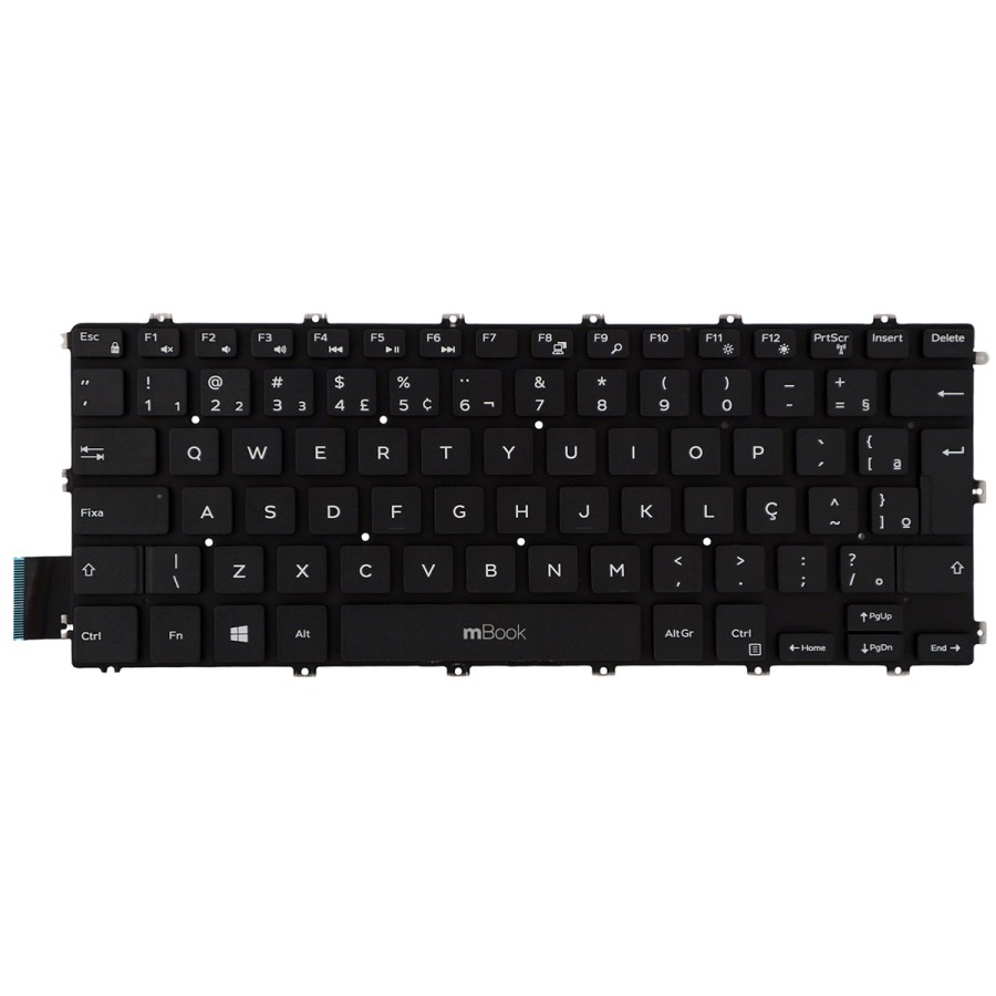 Teclado compatível com Dell 4900ez07011b ABNT BR Ç, 