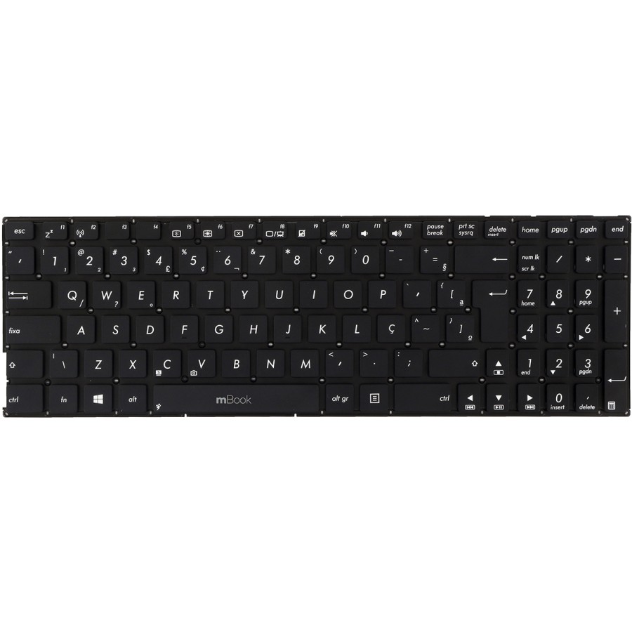 Teclado para Asus compatível com 9Z.N8SSUD1B, 
