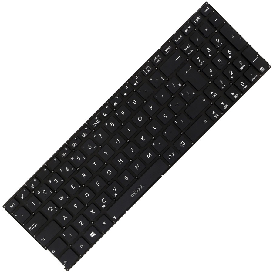 Teclado para Asus compatível com 9Z.N8SSUD1B, 